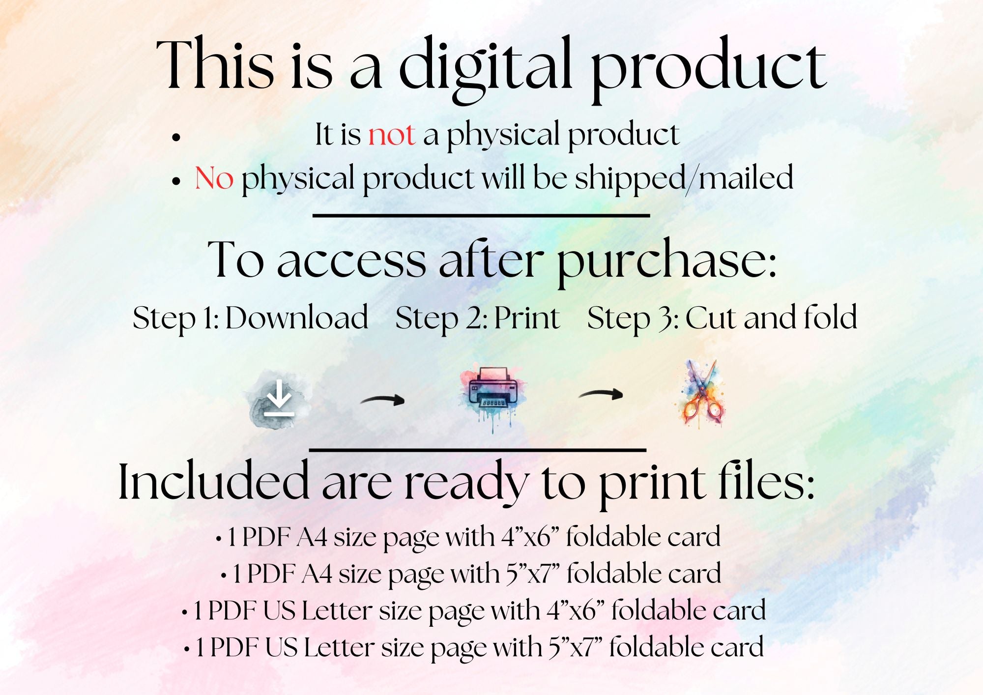 Digital Foldable Beautiful Vintage Styled Empty Christmas Cards Bundle of 5: Printable 5"x 7" and 4"x 6"